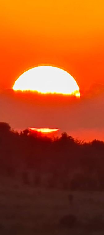 Setting sun