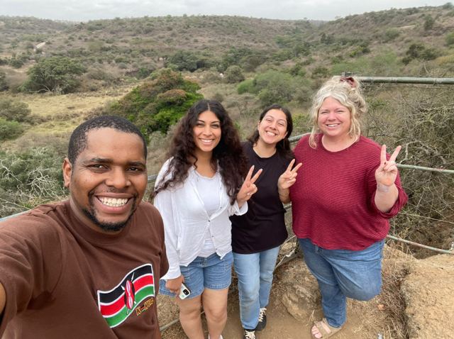 Happy travellers